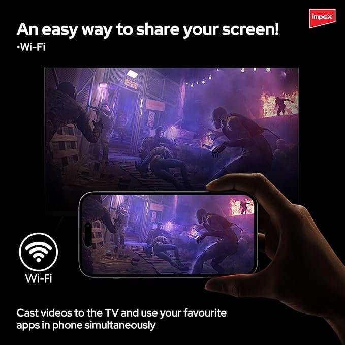 تلفزيون LED ذكي اندرويد 55 انش 4K UHD من امبيكس - الصورة 4