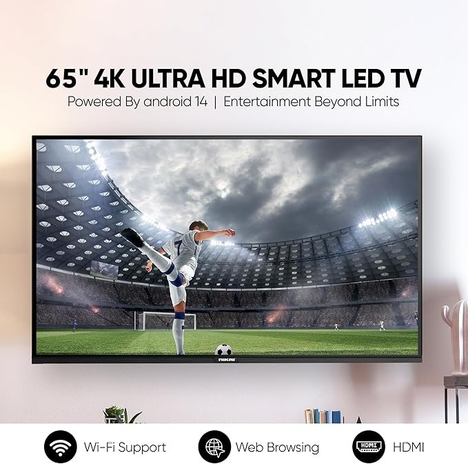 تلفزيون نيكاي الذكي فائق الوضوح 4K LED، مقاس 65 بوصة - الصورة 8
