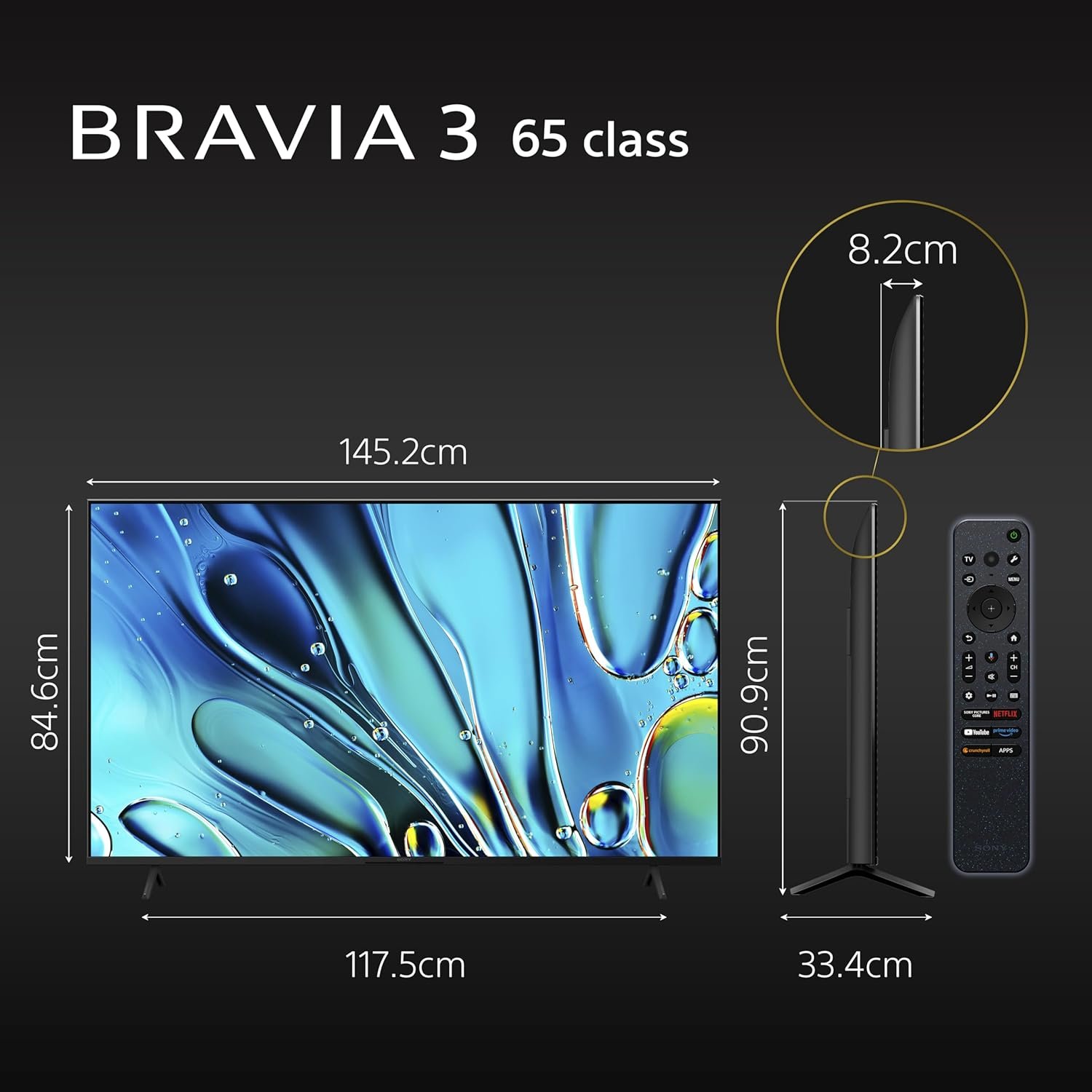 سوني تلفزيون برافيا 3 الذكي 85 بوصة 4K HDR - الصورة 2